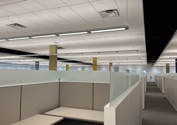 lighting in office