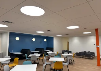 A breakroom at an office