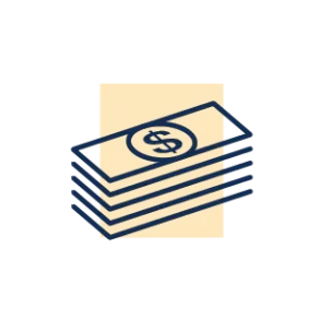stack of cash illustration